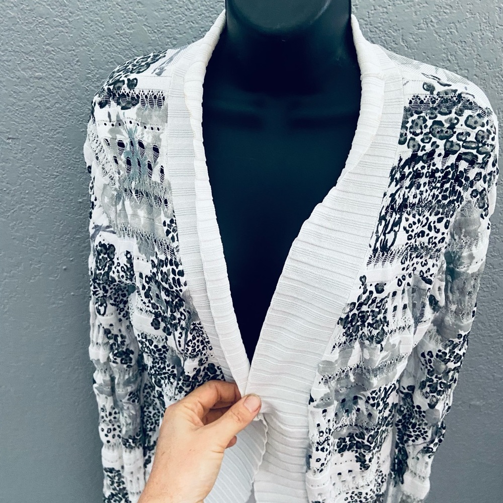 Alberto Makali Open-front Cardigan Sweater - M